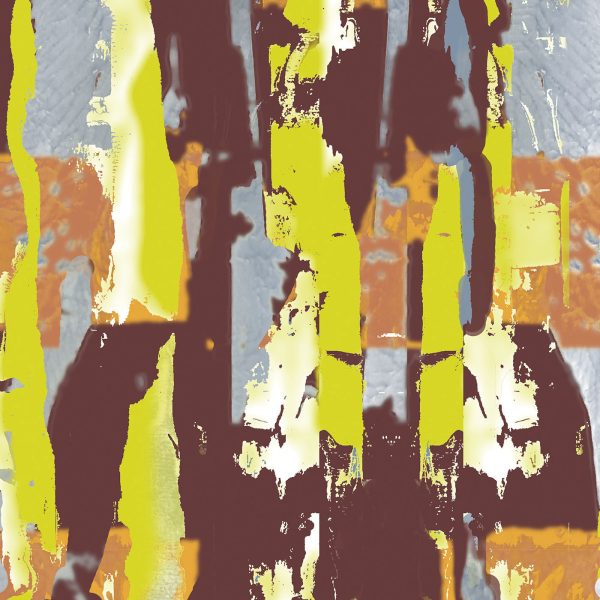 Poster, pattern design, brown, green, gold, yellow, grey, white, detail 2