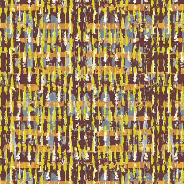 Poster, pattern design, brown, green, gold, yellow, grey, white