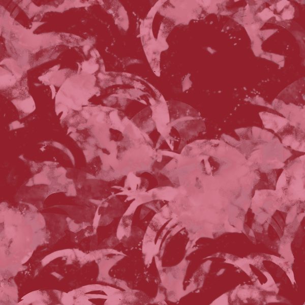 Silvis, pattern design, red, burgundy, coral, pink, detail 1