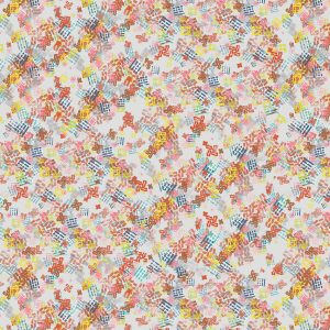 Structure, pattern design, brick grey, pink, blue, yellow, teal