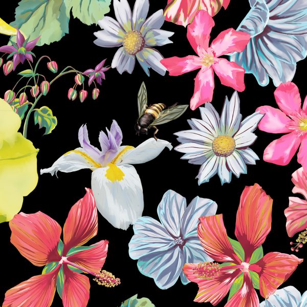 Flower Boom, pattern design, detail