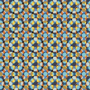 Hex Layers, pattern design, repeat view