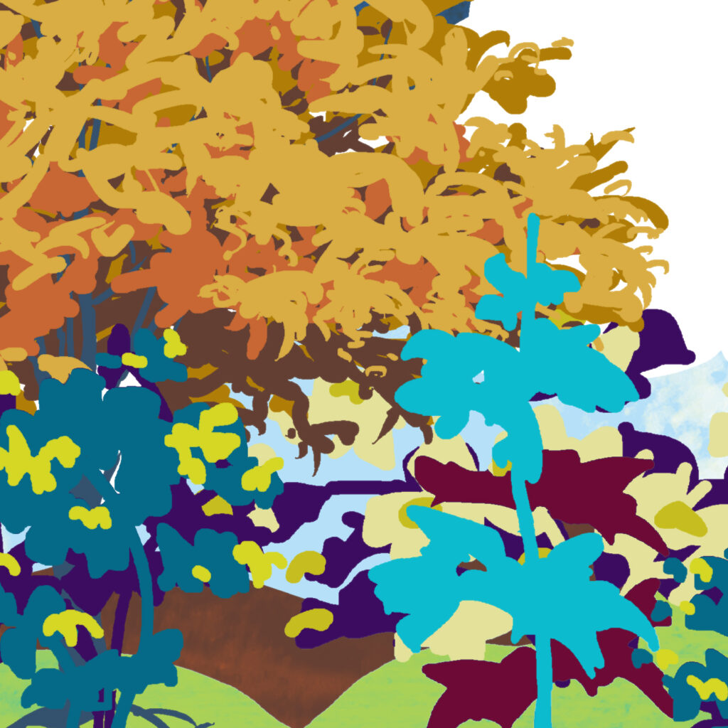 Skyscape, pattern design, detail
