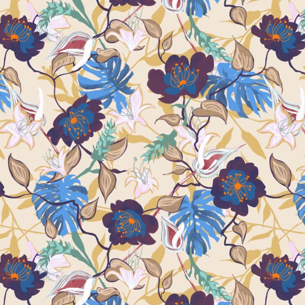 Posey, pattern design, repeat view