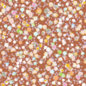 Bloom, Abstract floral textile design for upholstery. Neutral Colourway.