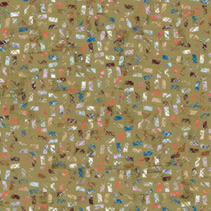Poster, textured geometric textile design for upholstery. Dark Green colourway.