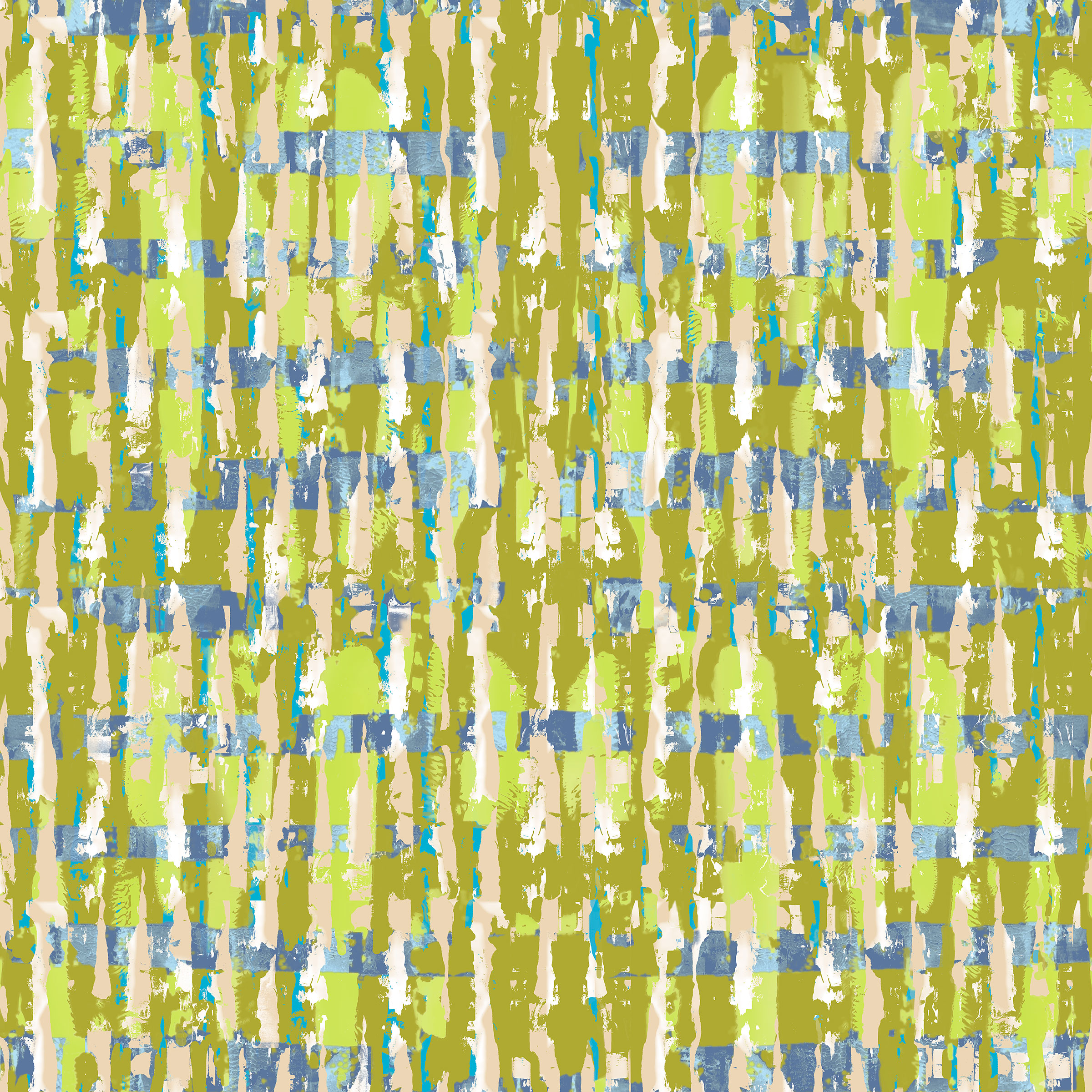 Poster. Textile design for upholstery and wall panels. Green colourway.