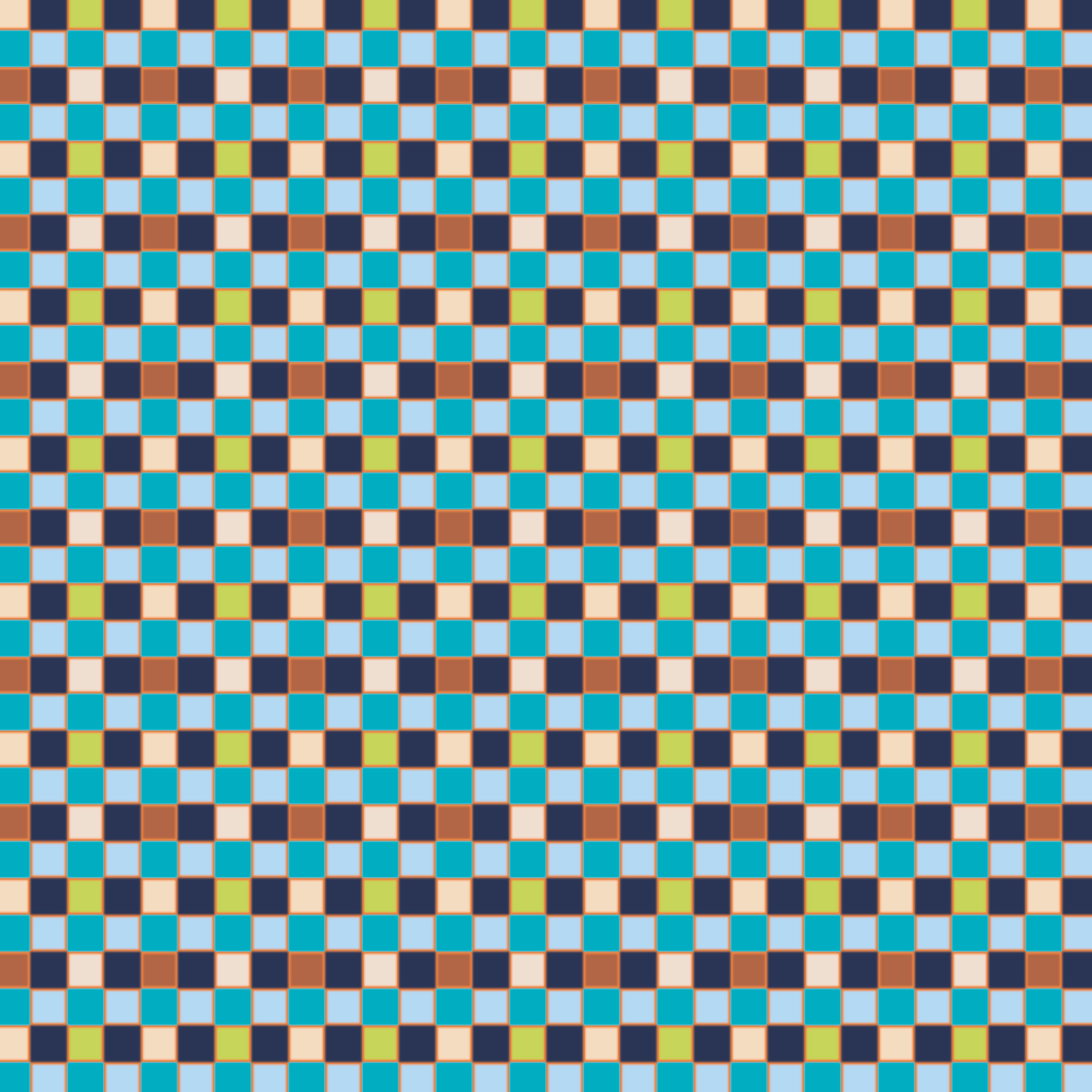 Trellis, geometric textile design, upholstery fabric. Blue colourway.