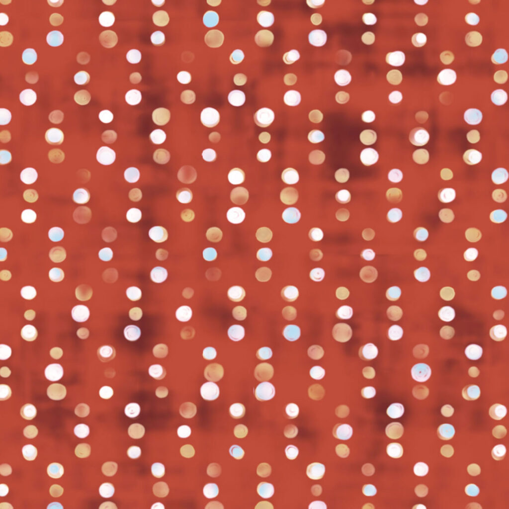 Signal, small scale textured dot pattern for upholstery and wallcovering.