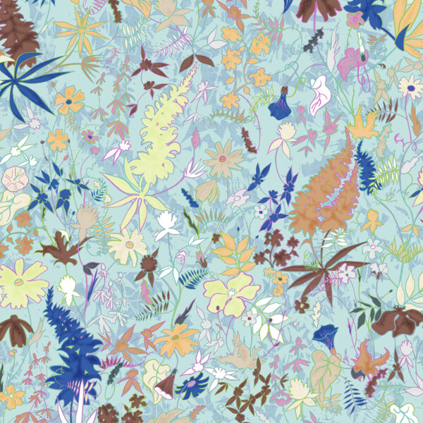 Wildthing, textile and wallcovering design from the Oh Canada collection.