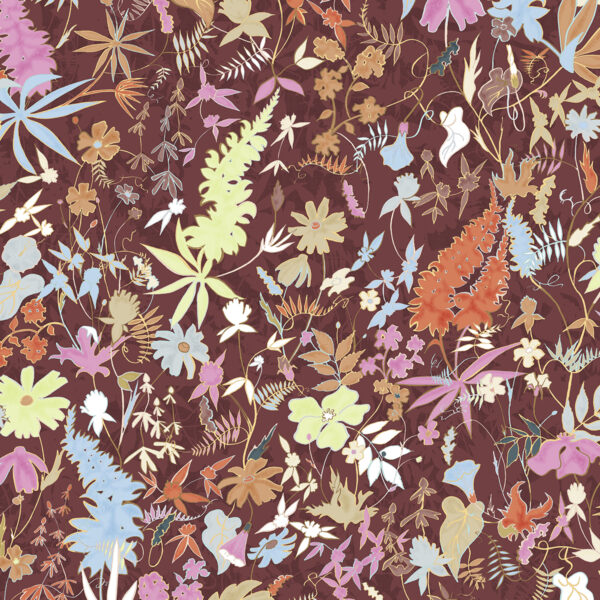 Wildthing, textile and wallcovering design from the Oh Canada collection.