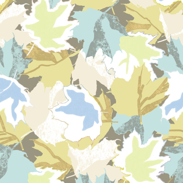 Maple, detail, textile and wallcovering design from the Oh Canada collection.