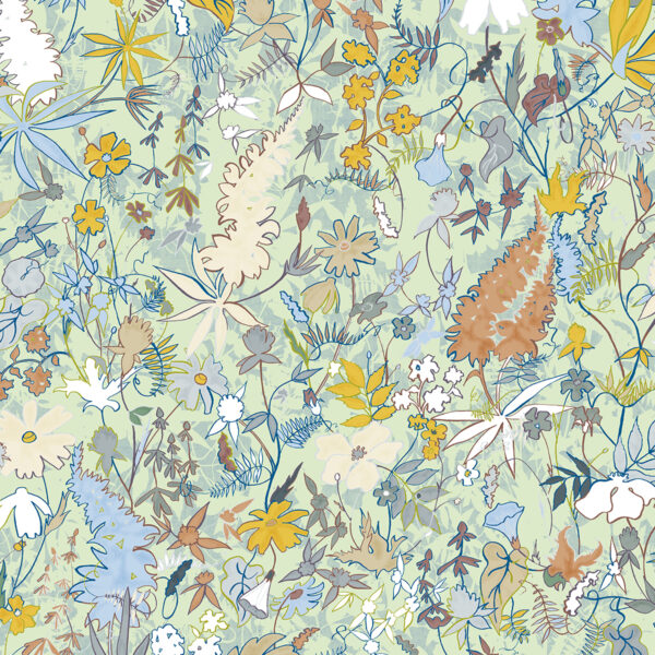 Wildthing, textile and wallcovering design from the Oh Canada collection.