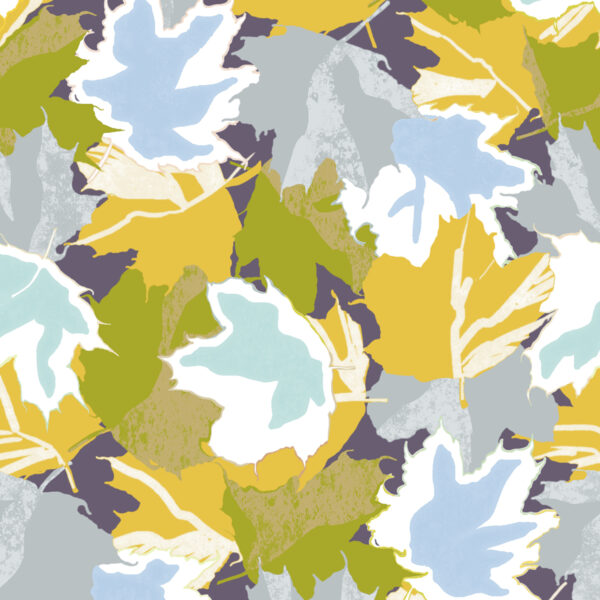 Maple, detail, textile and wallcovering design from the Oh Canada collection.