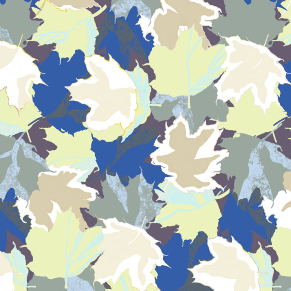 Maple, textile and wallcovering design from the Oh Canada collection.