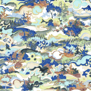 Taylor Head, textile and wallcovering design from the Oh Canada collection.
