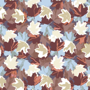 Maple, textile and wallcovering design from the Oh Canada collection.