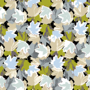 Maple, textile and wallcovering design from the Oh Canada collection.