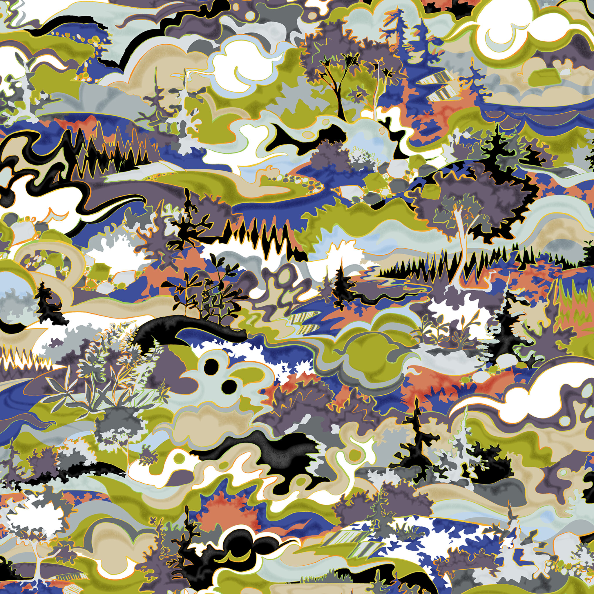 Taylorhead, fabric and wallcovering landscape design.