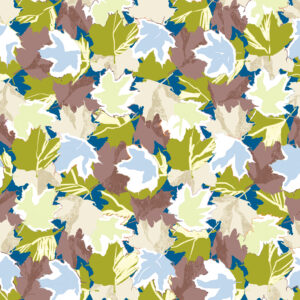 Maple, textile and wallcovering design from the Oh Canada collection.