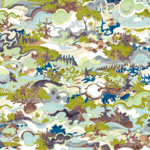 Pattern TaylorHead from the Oh Canada textile and wallcovering collection.