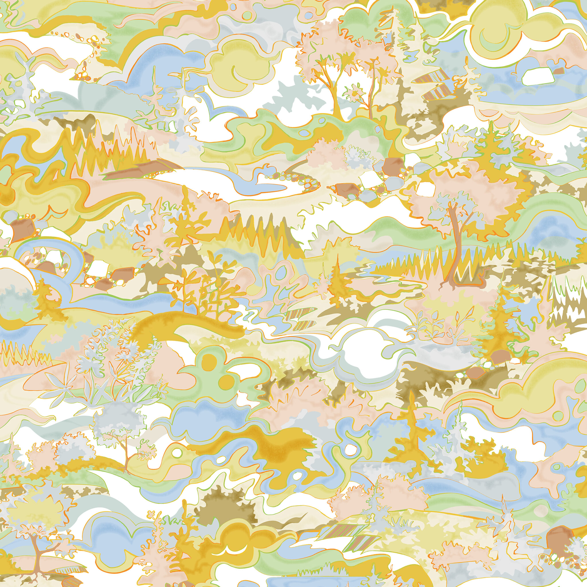 Taylor Head textile and wallcovering design from the Oh Canada collection.