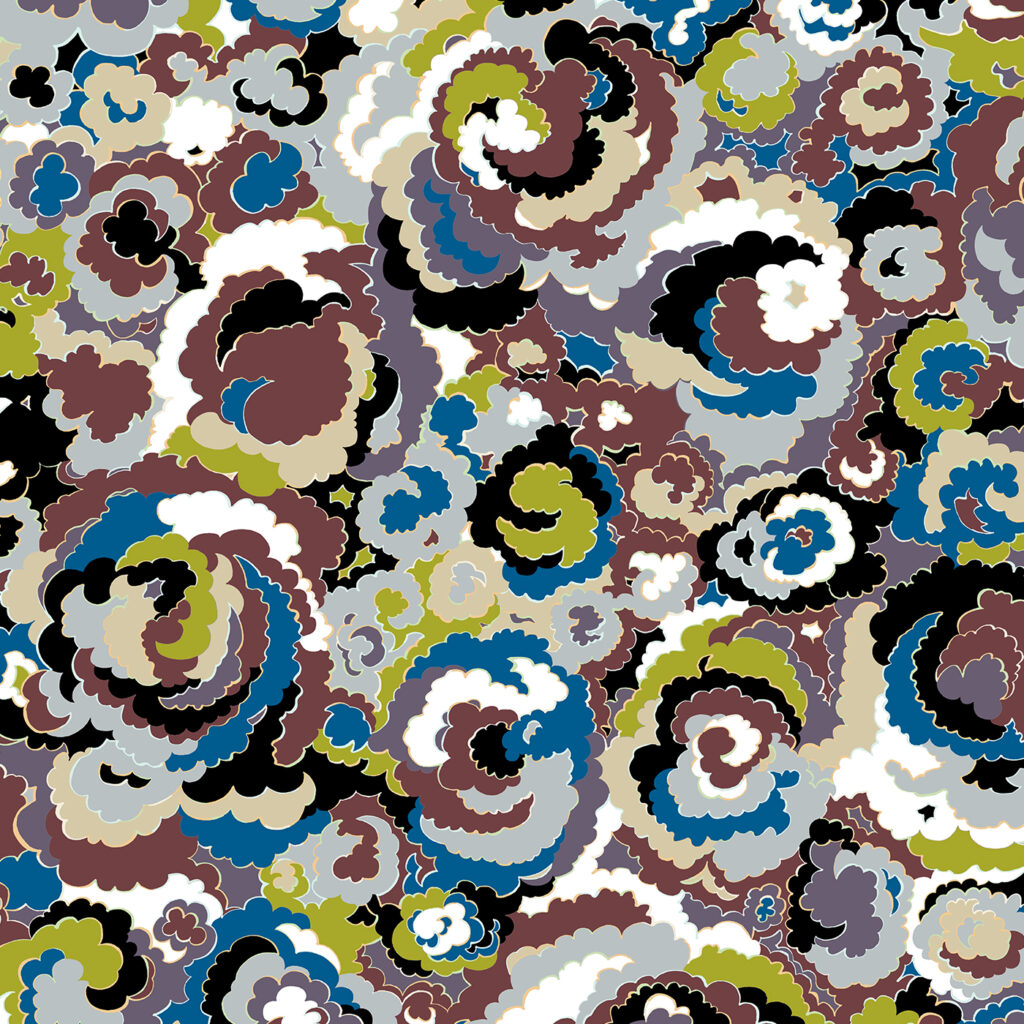 Lichen, textile and wallcovering design.