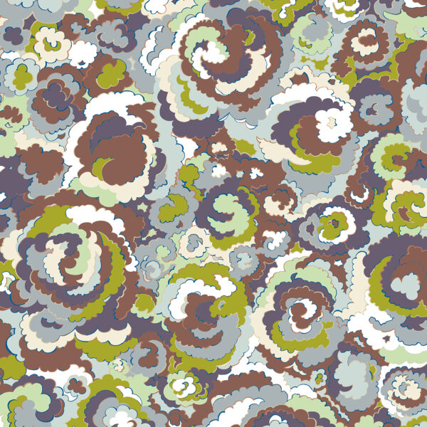 Lichen, textile and wallcovering design from the Oh Canada collection.