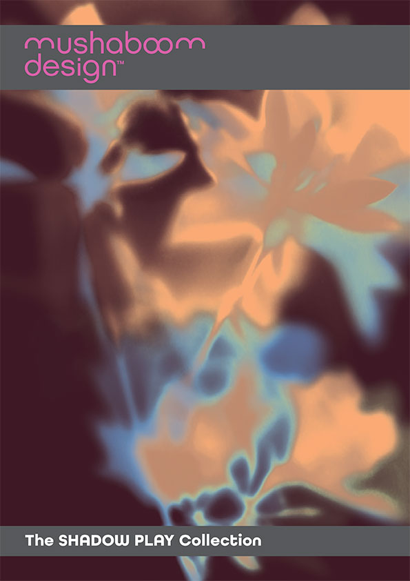 The Shadow Play collection of textiles and wallcoverings.